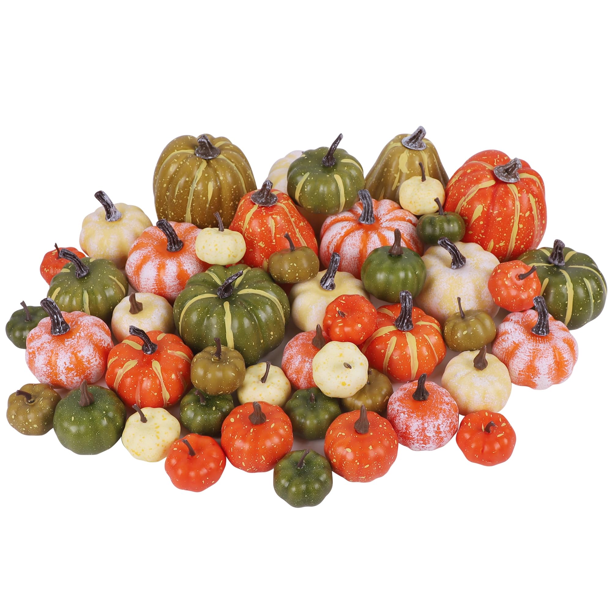 winemana 12 Pack Silver Pumpkin Fall Decor, Foam Glitter Pumpkins for Decorating Mini Artificial Craft Pumpkins for Thanksgiving Table Party Harvest Decorations